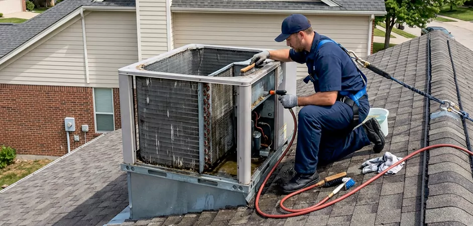 Rooftop Unit Cleaning in Edison