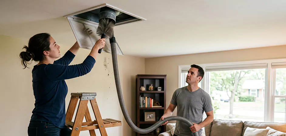 Roof and Wall Exhaust Cap Cleaning in Edison