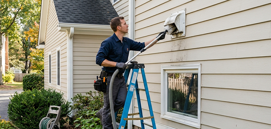 Exterior Vent Cap Cleaning in Edison